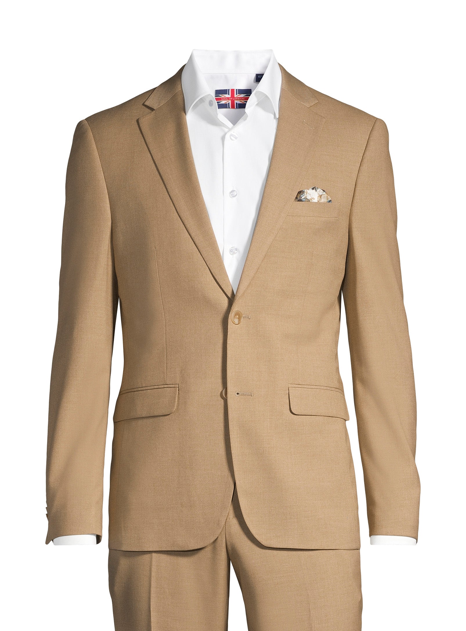 Complet essentiel en couleur unie – Brun clair