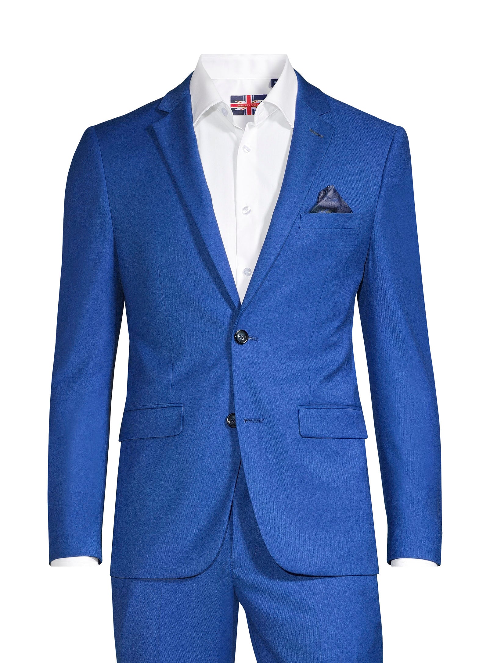 Essential Solid Color Suit - Royal Blue