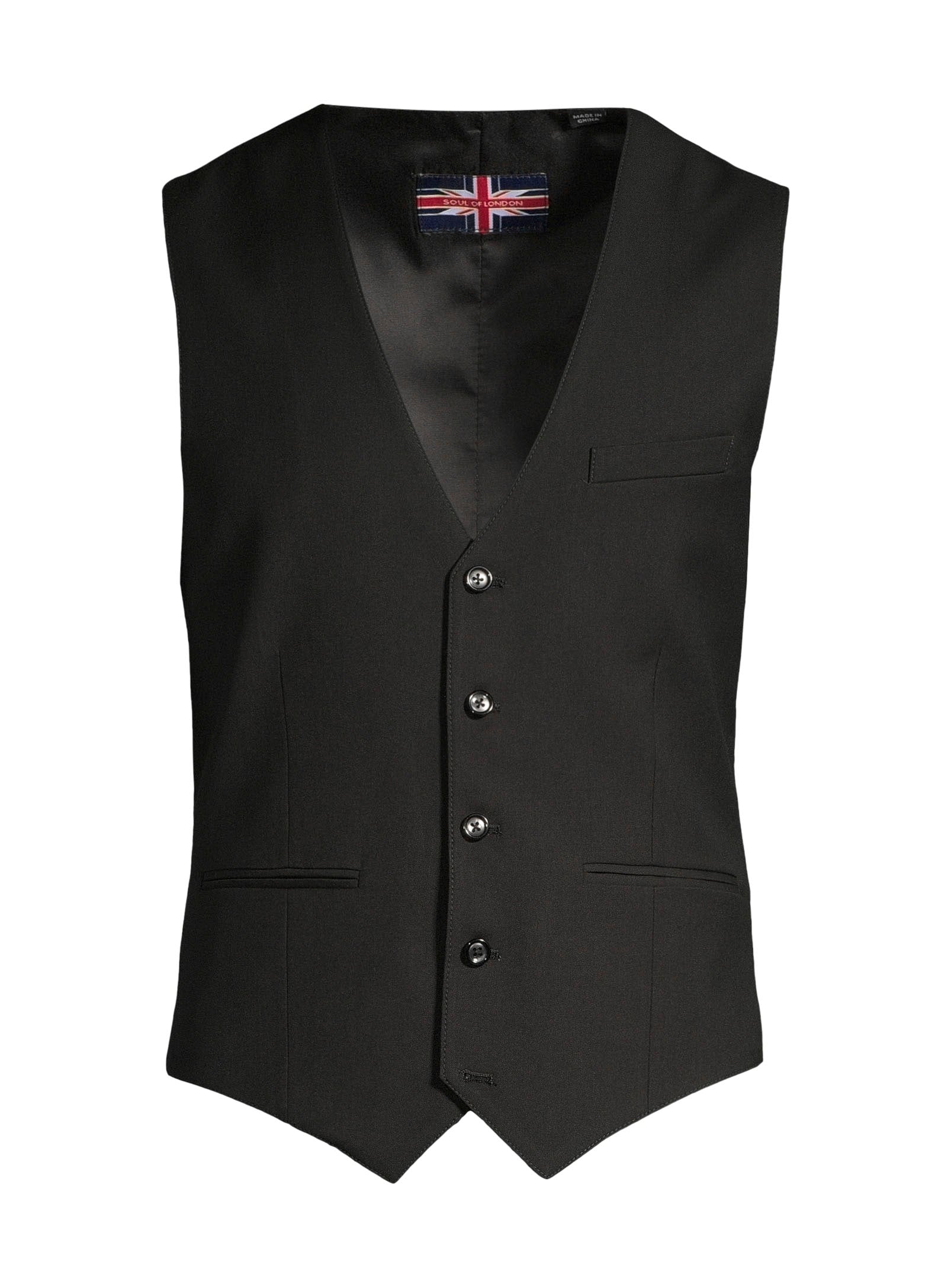 Gilet en lin essentiel - Noir