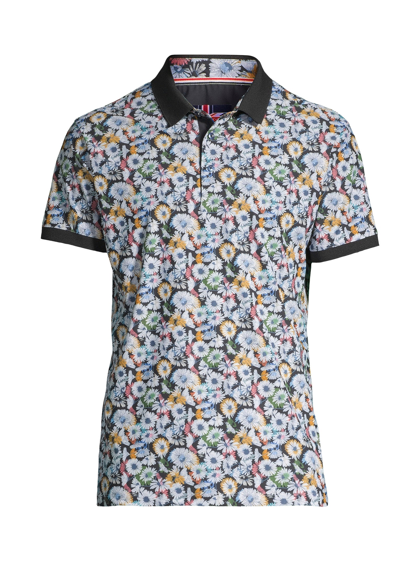 Short Sleeve Printed Polo – Multi