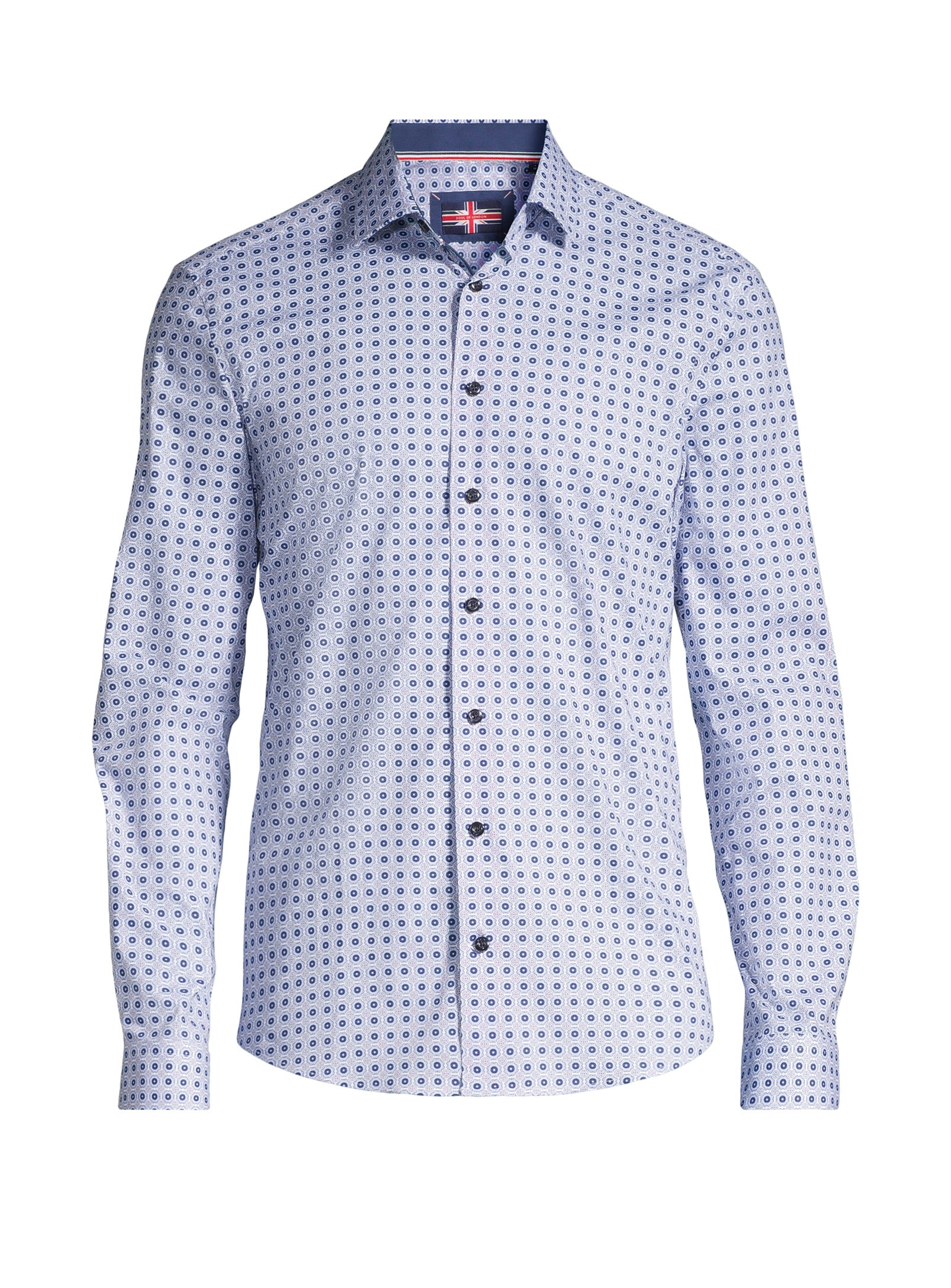 Chemise de sport en coton – Bleue