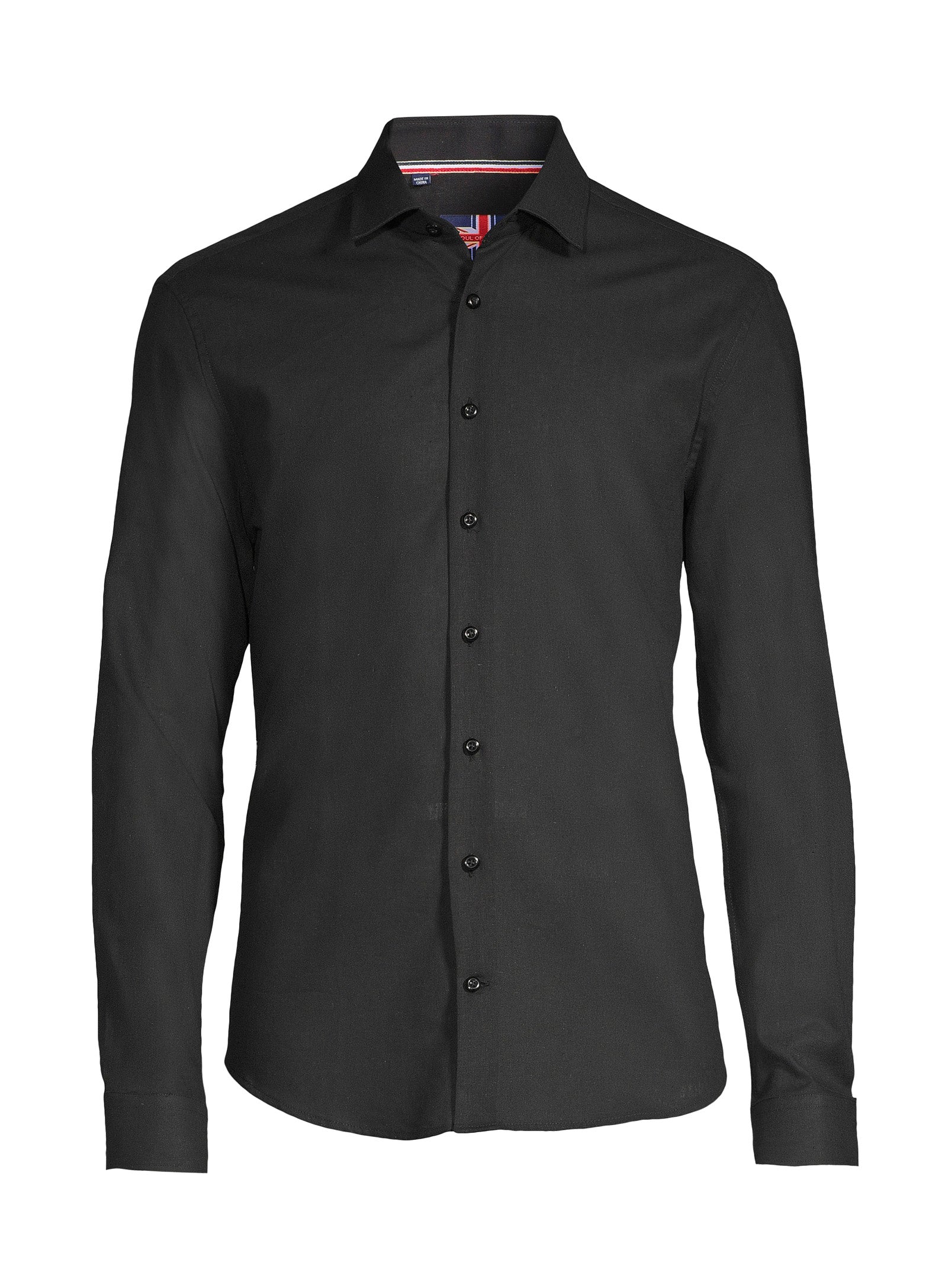 Linen Cotton Sport Shirt – Black