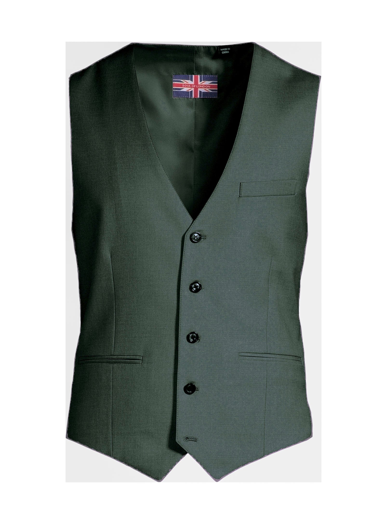 Gilet en lin essentiel - Vert