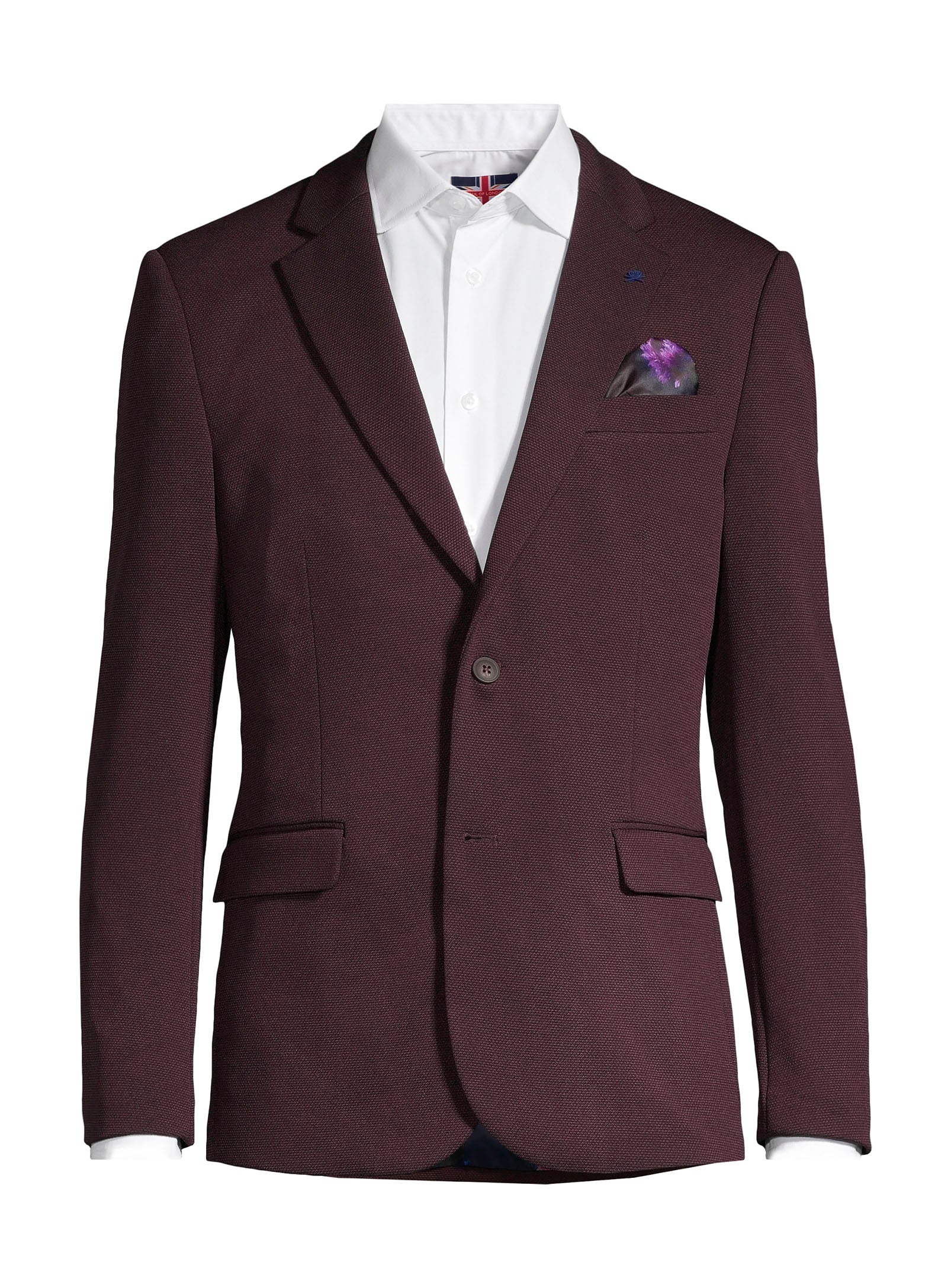 Veston en tricot - Bordeaux