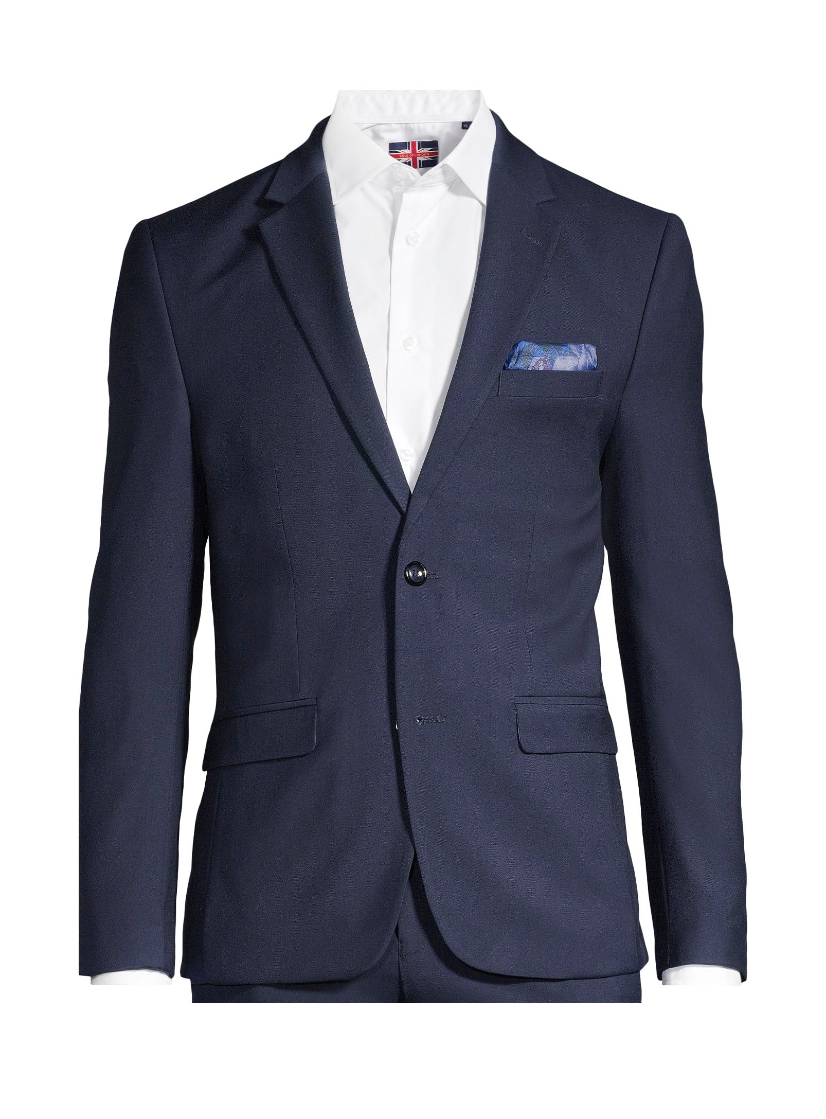Veston essentiel en couleur unie - Bleu marine
