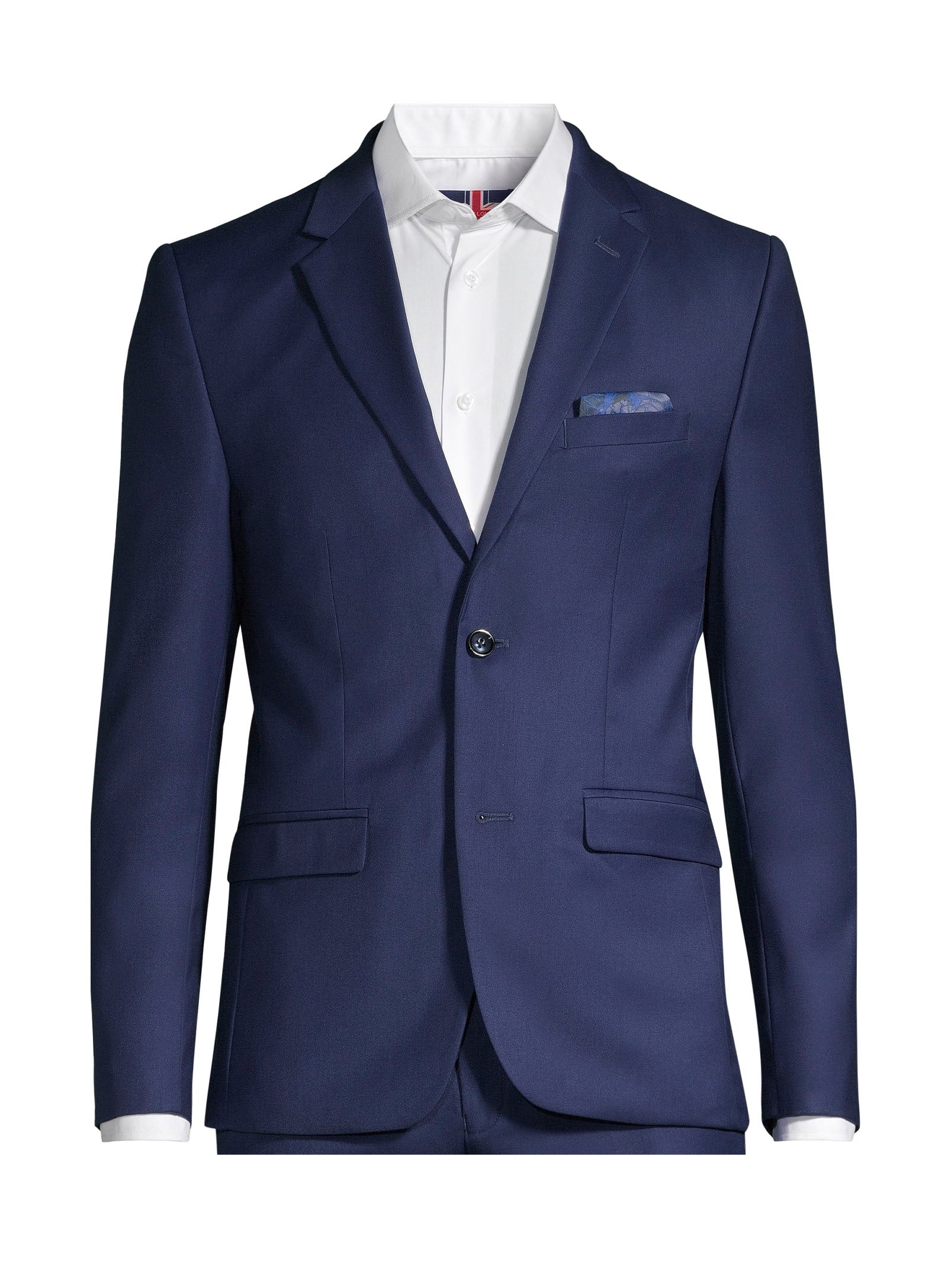 Veston essentiel en couleur unie - Bleu foncé