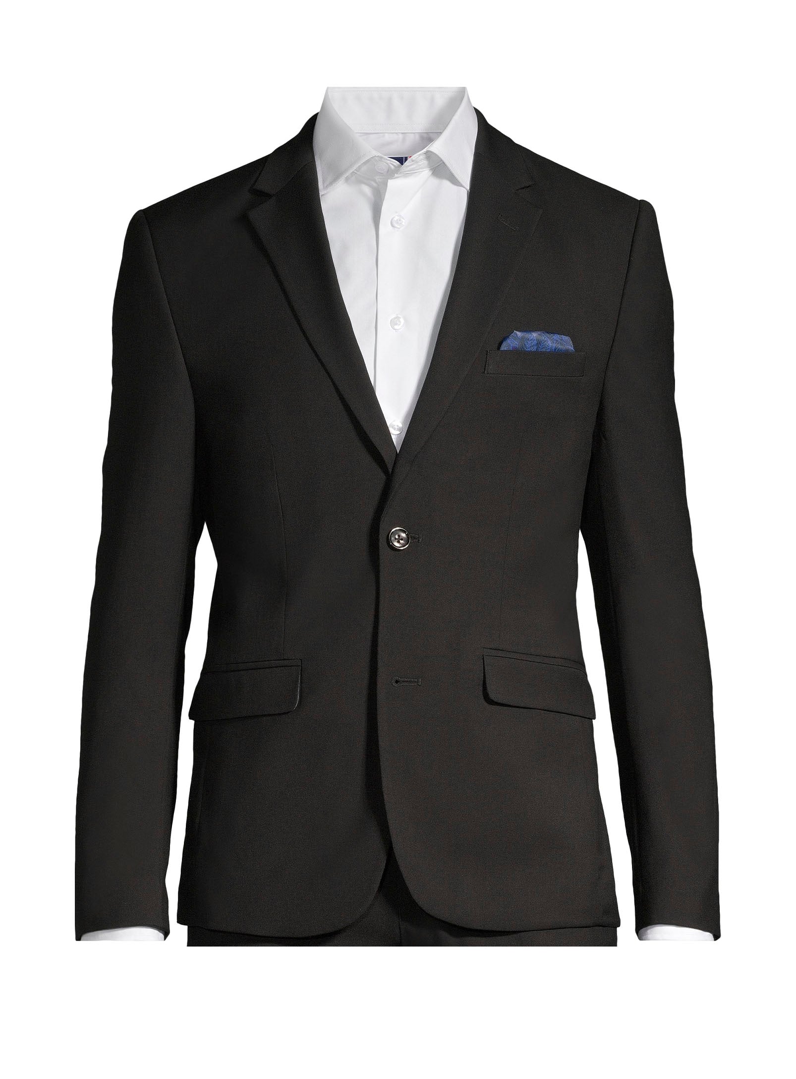 Veston essentiel en couleur unie - Noir