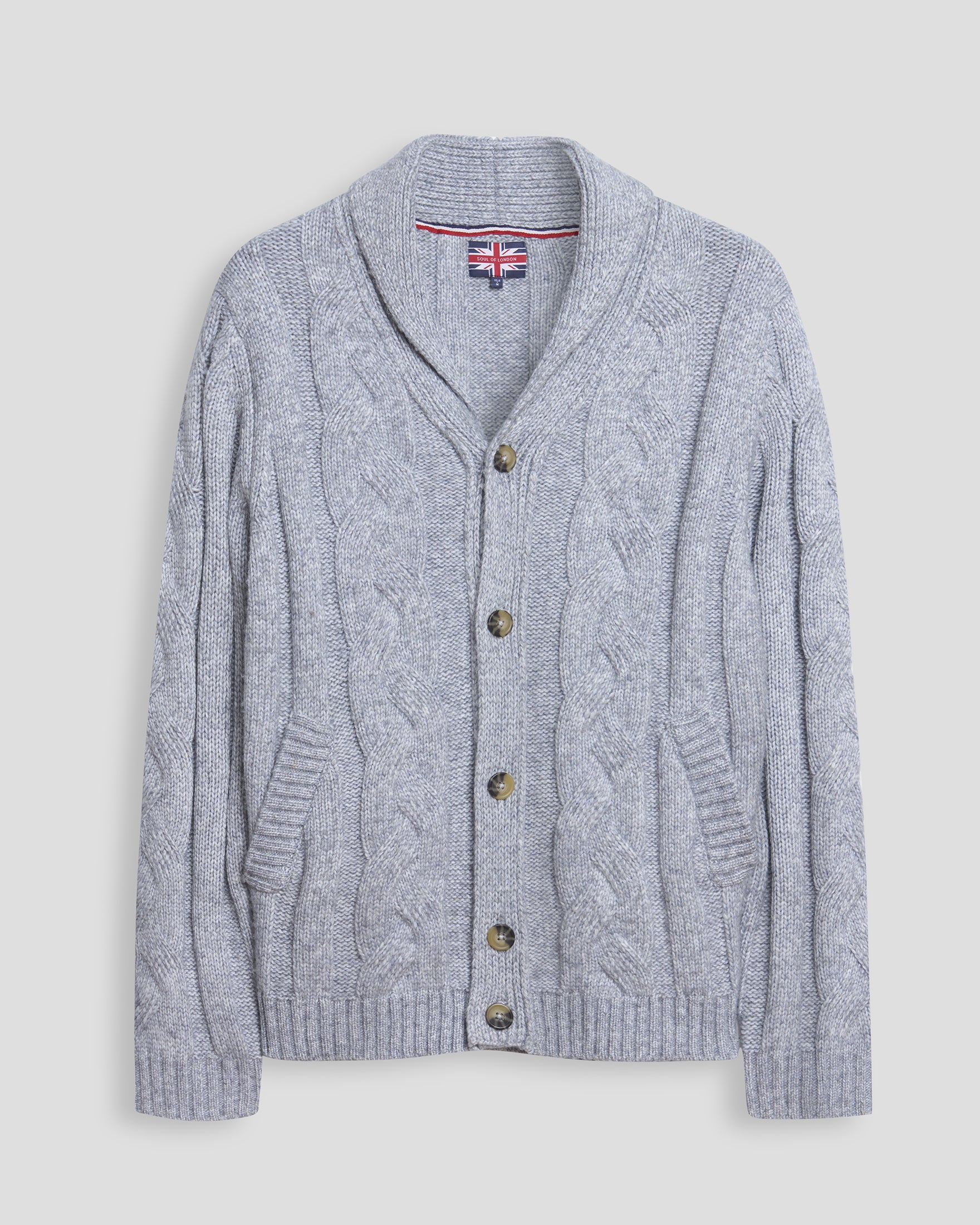 CARDIGAN EN MÉLANGE DE LAINE - PÂLE