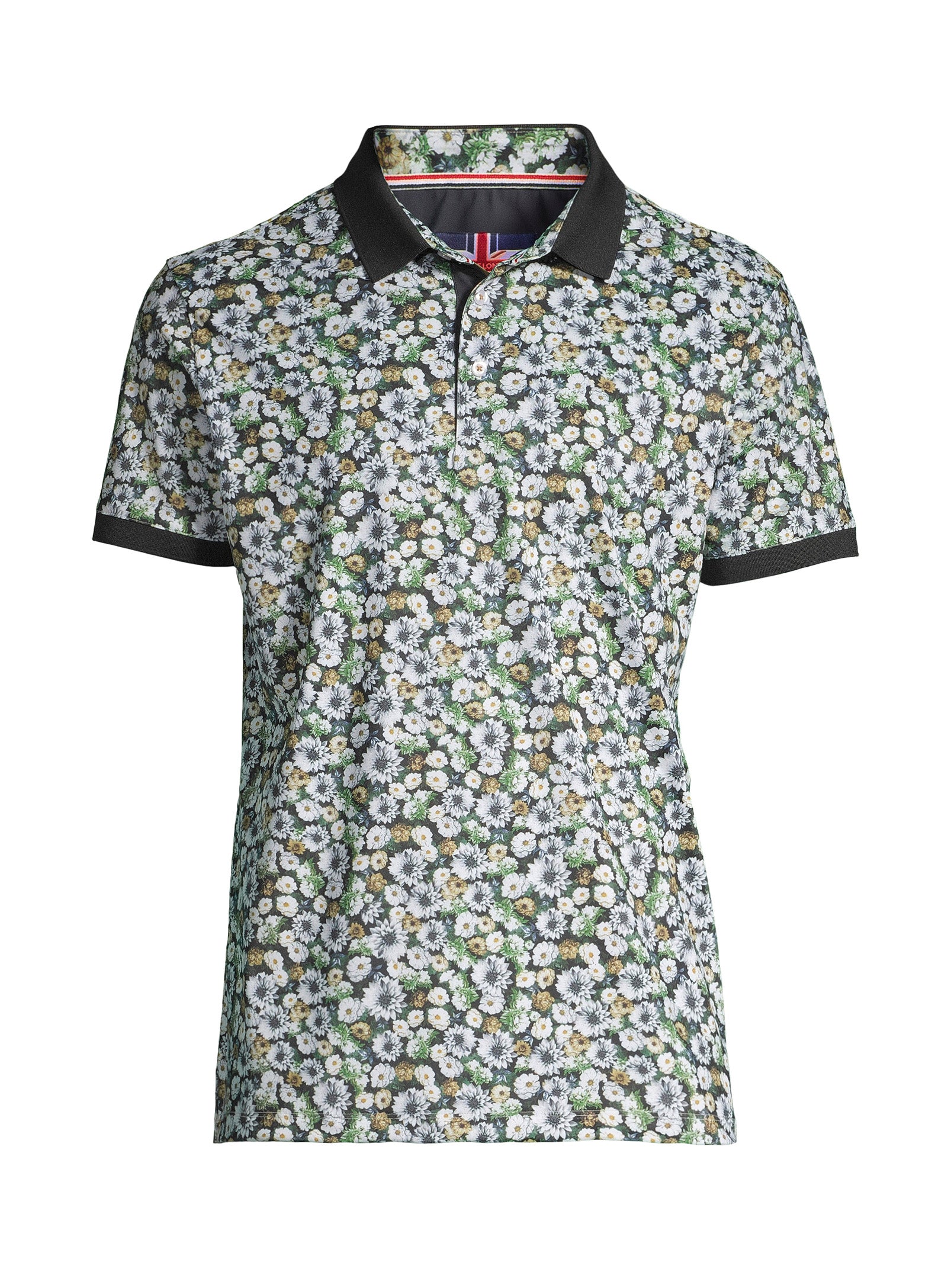 Short Sleeve Printed Polo – Multi