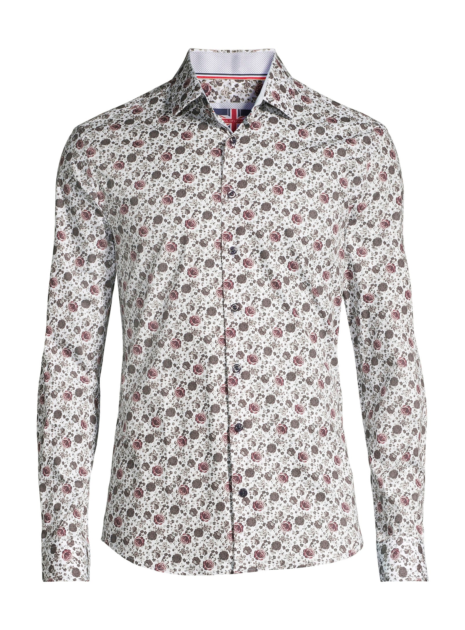 Cotton Sport Shirt - Burgundy