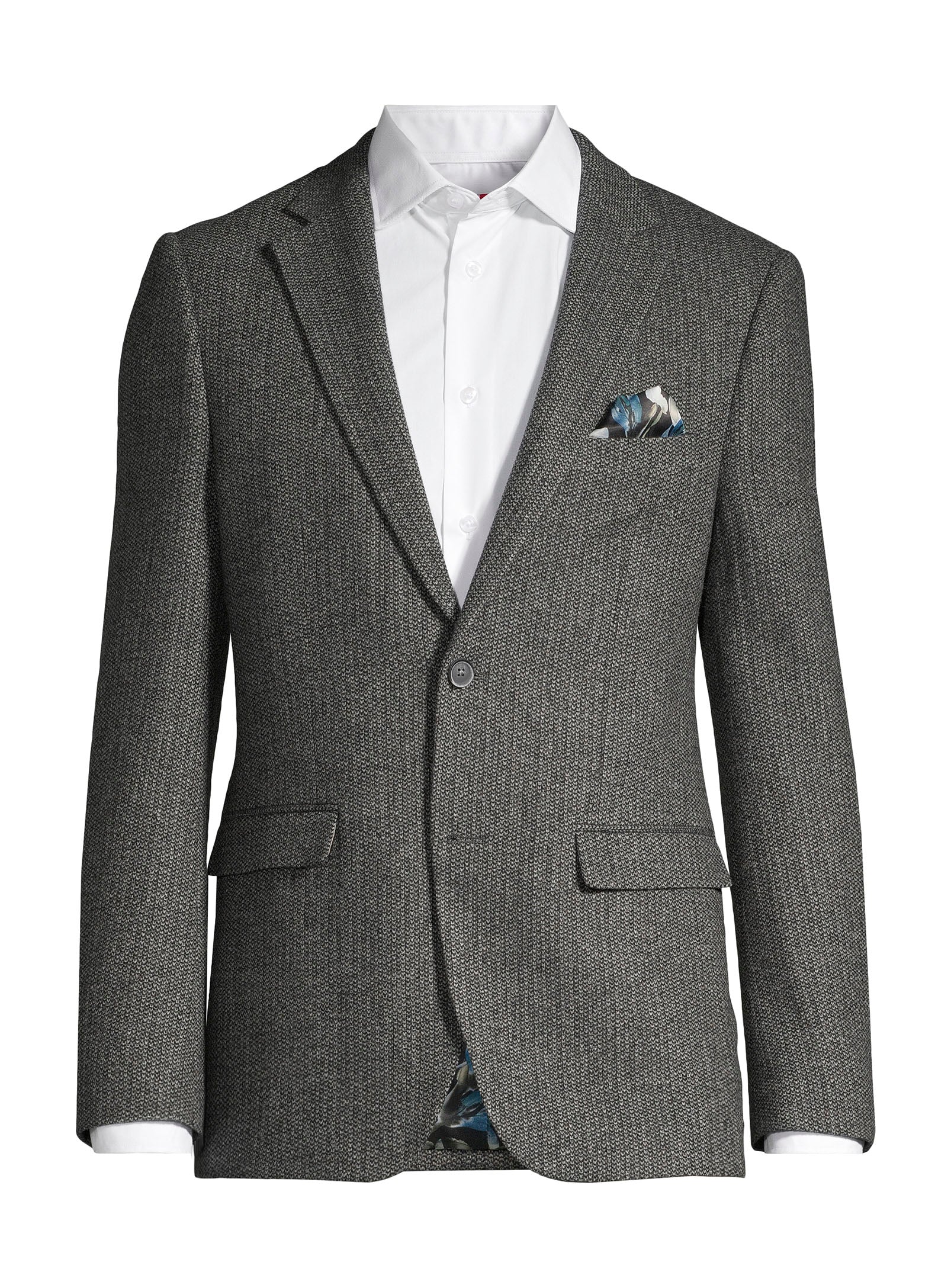 Veston en mélange de laine - Gris