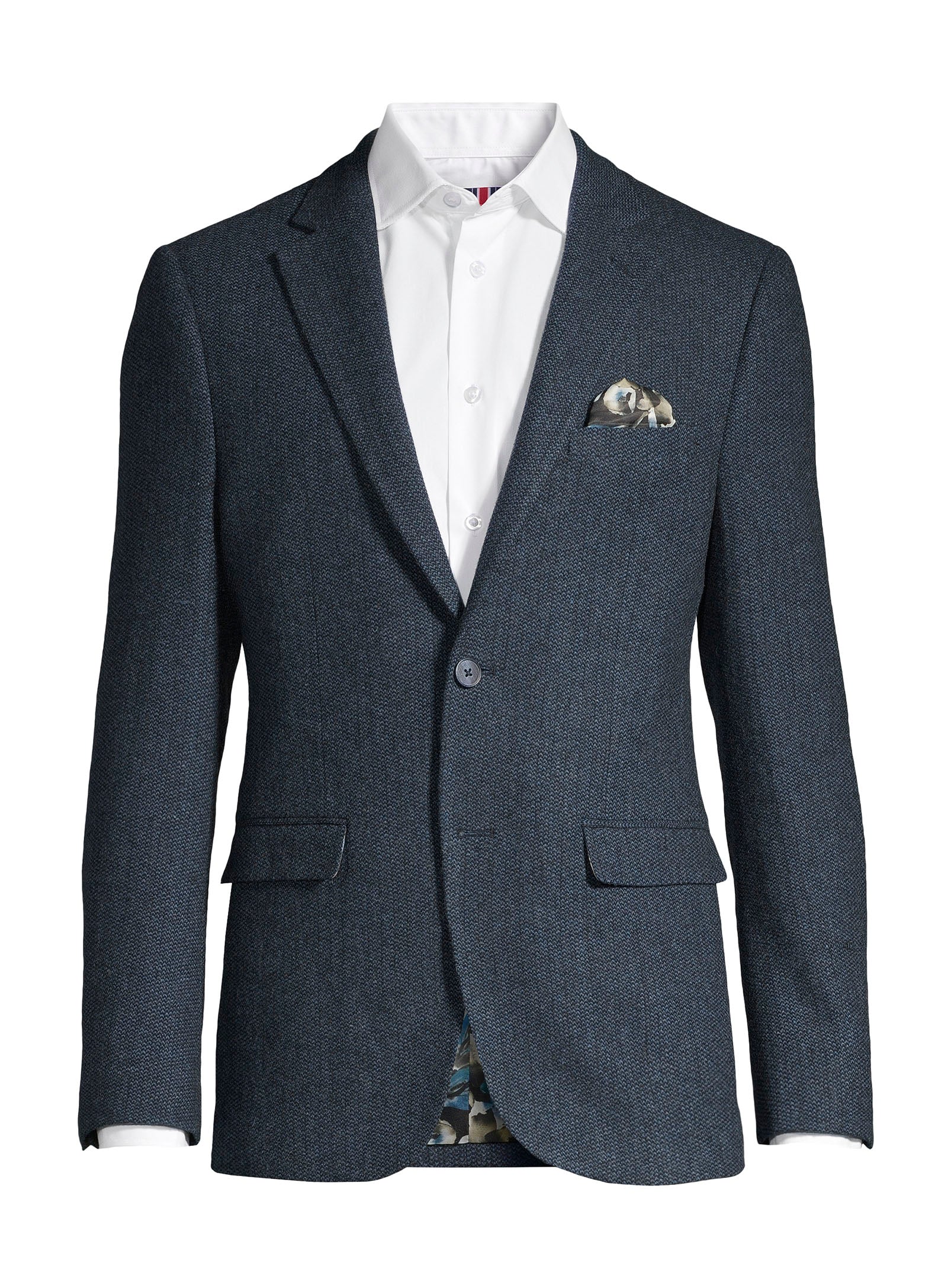 Veston en mélange de laine - Bleu