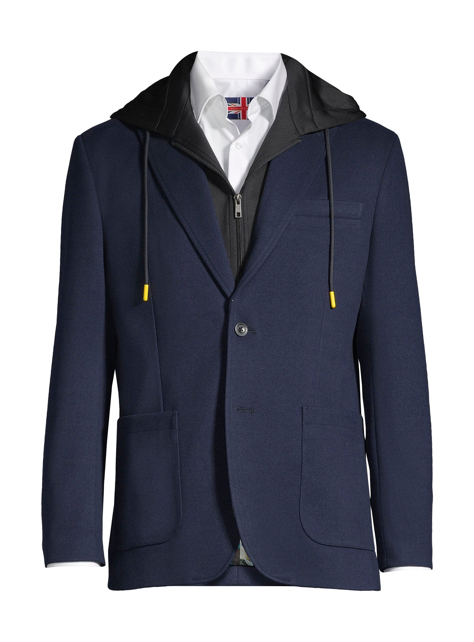Veston avec capuche - Bleu