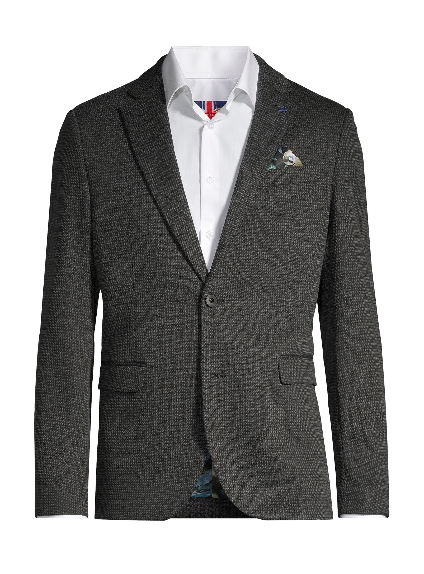 Veston en mélange de coton - Vert foncé
