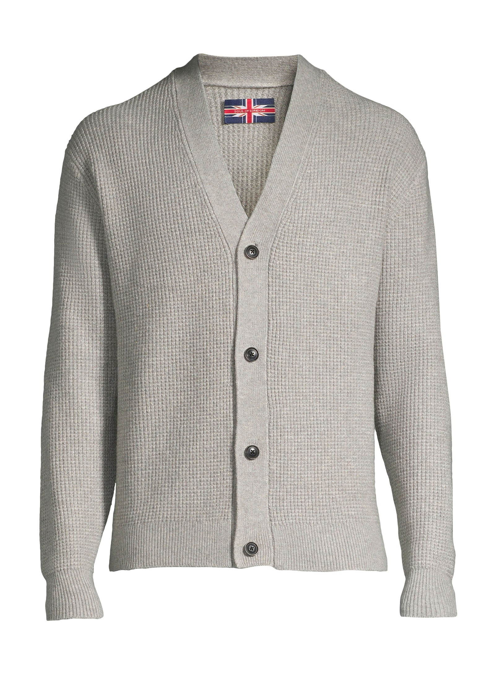 Cardigan en mélange de laine - Gris pâle