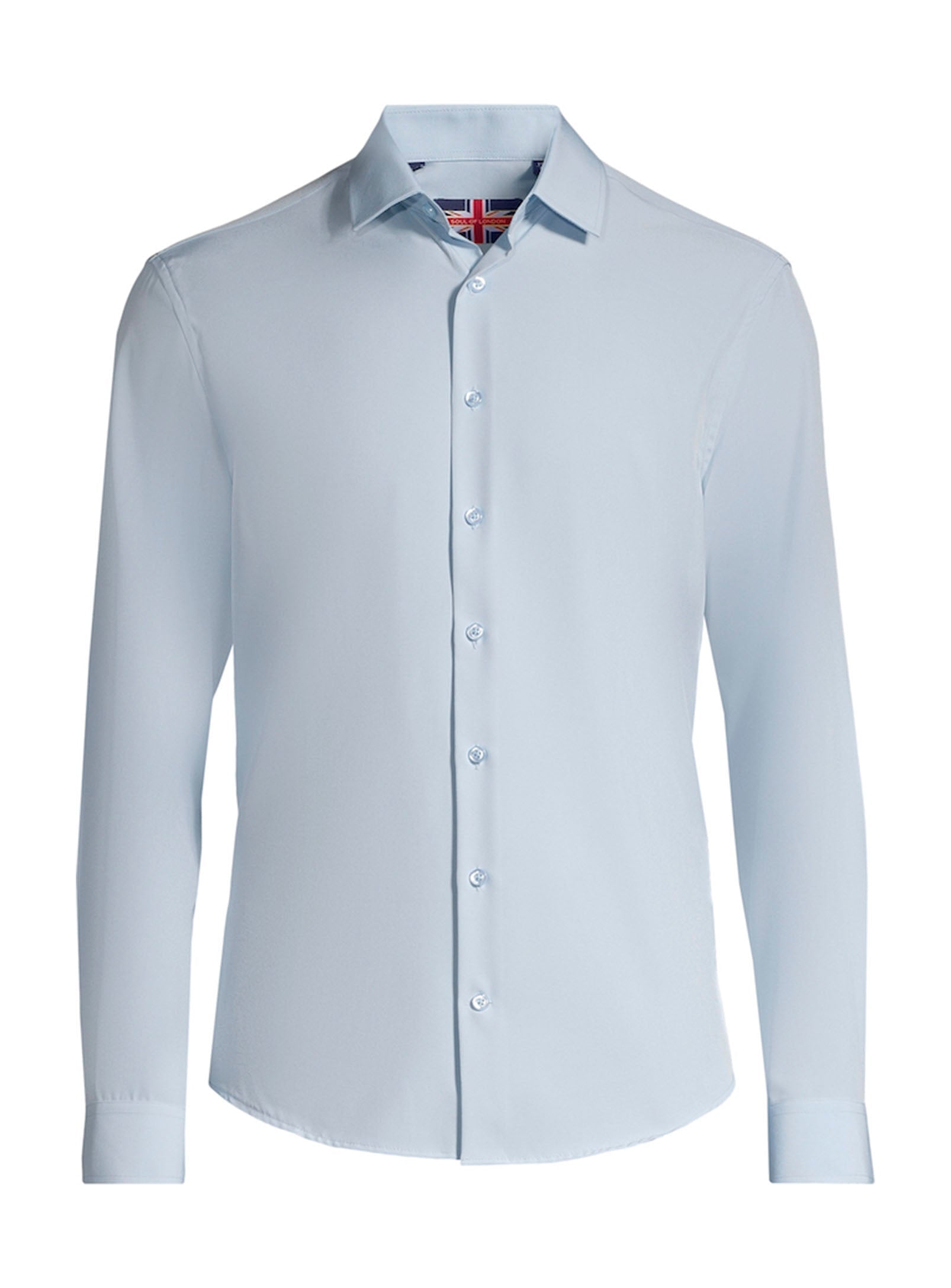 Chemise Habillée Recyclée À Manches Longues - Bleu Pâle