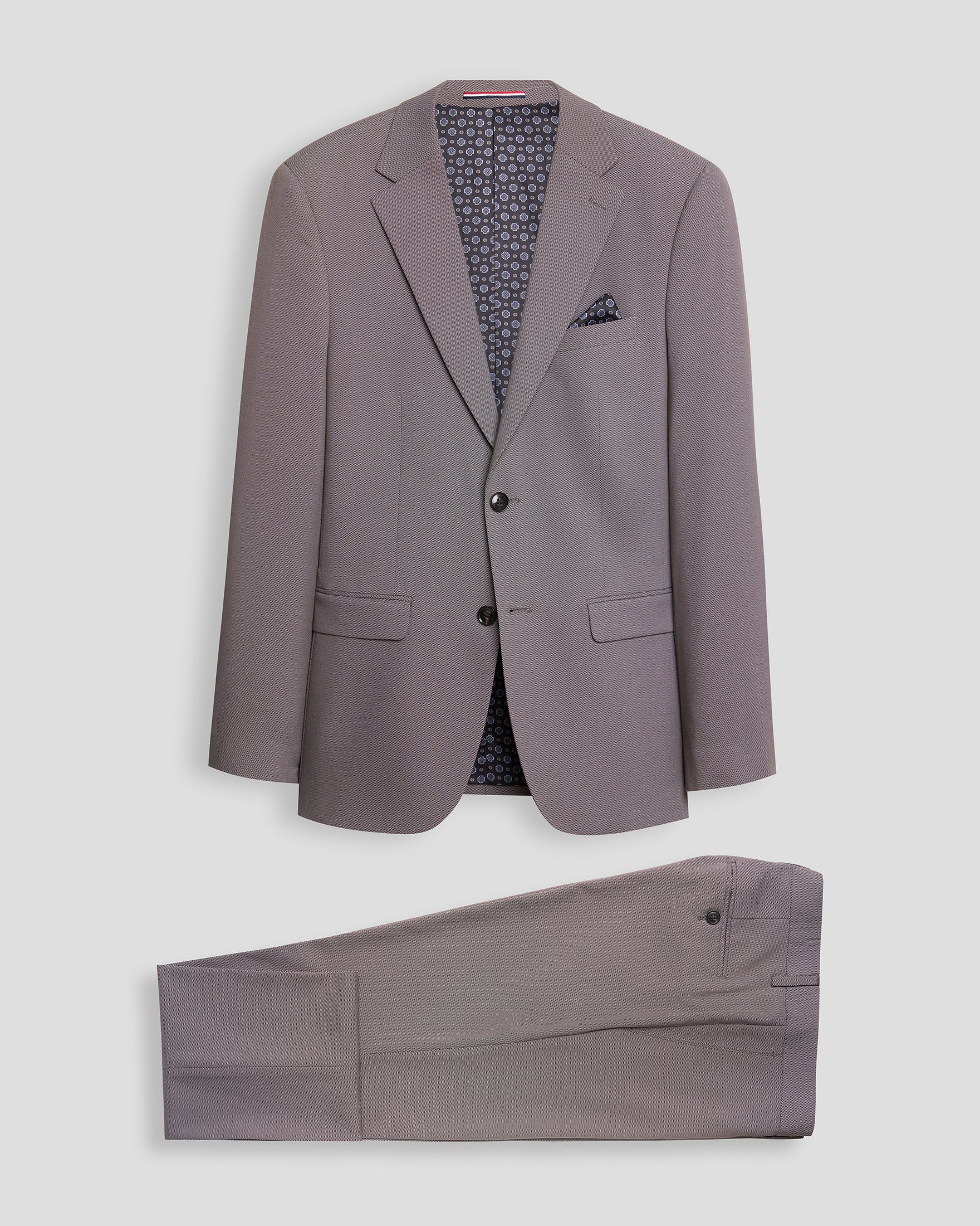 ESSENTIAL SLIM FIT SUIT - ESPRESSO
