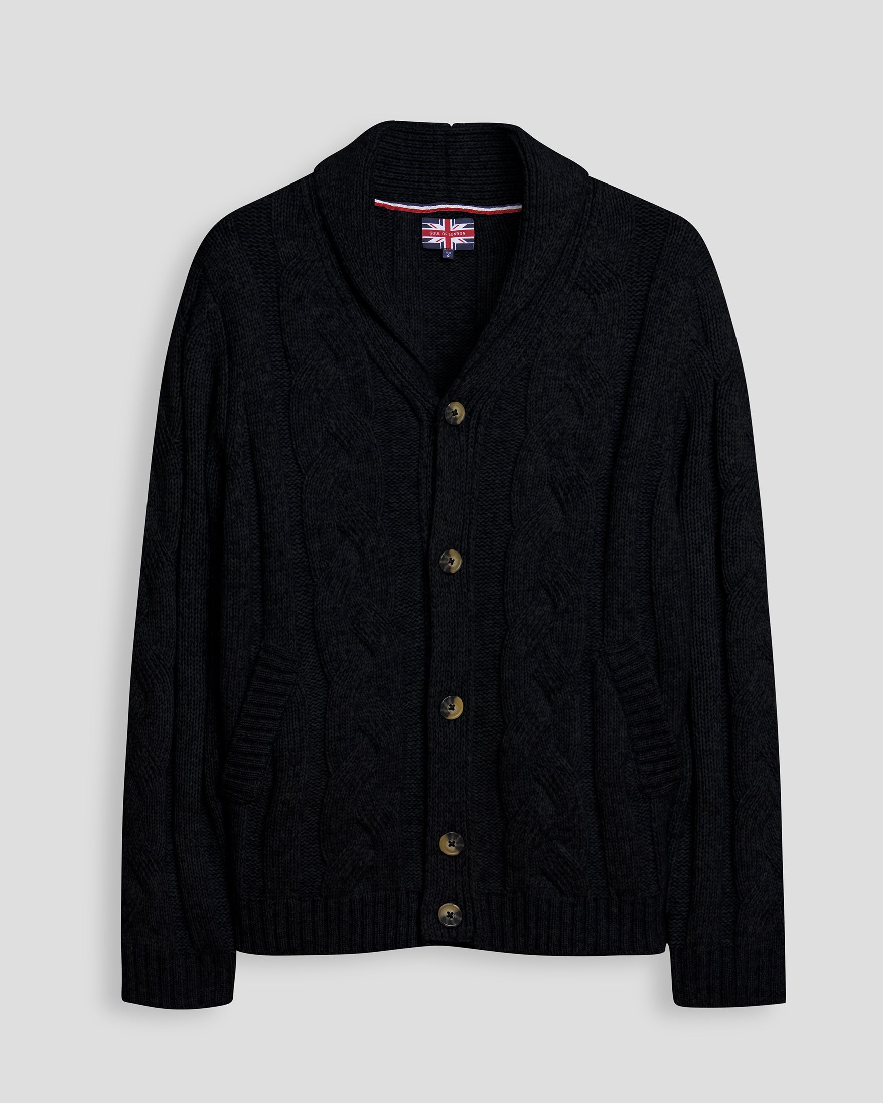 CARDIGAN EN MÉLANGE DE LAINE - NOIR