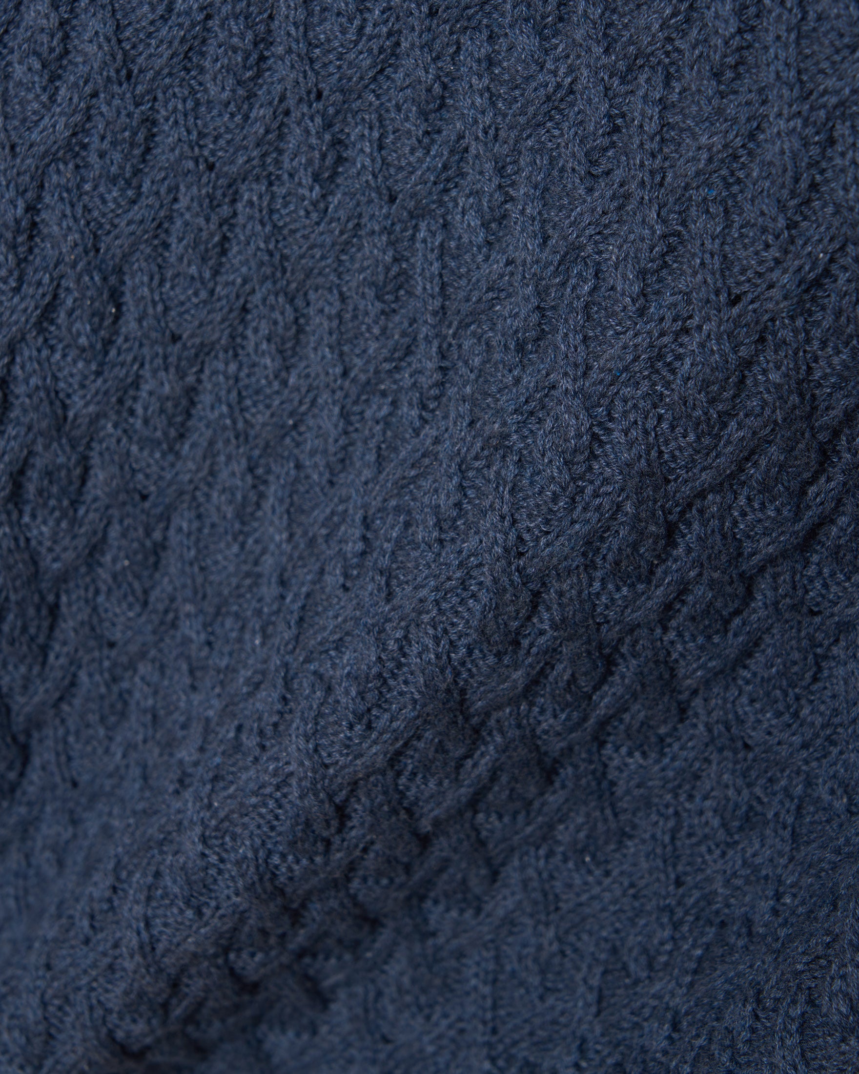 COTTON CREW NECK SWEATER - BLUE